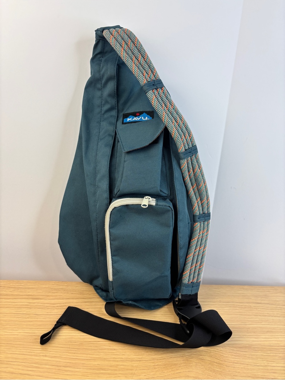 Kavu Teal Rope Sling or Rope Bag -Teardrop